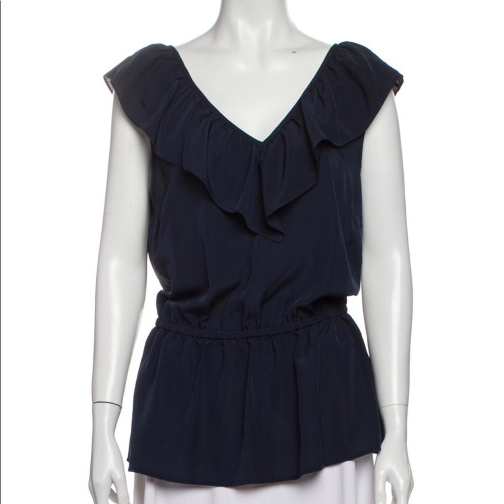 Michael Kors Double V-neck Sleeveless Blouse